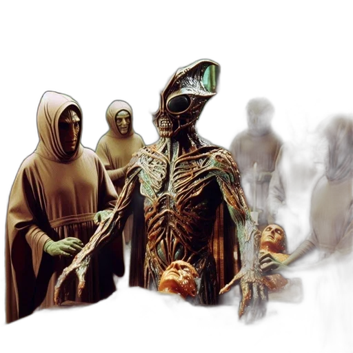 staff, creature, mask, robot transparent PNG cut-out