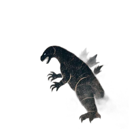 dragon, creature, animal, staff transparent PNG cut-out