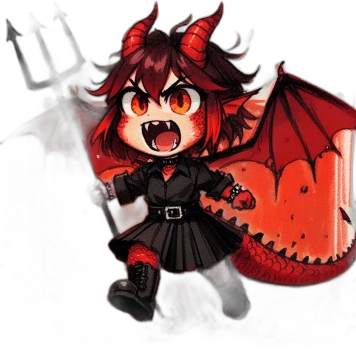 dragon, weapon, staff, creature transparent PNG cut-out