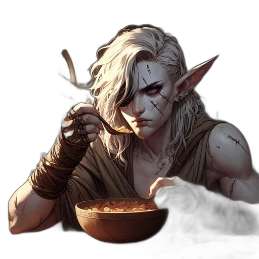 food, fantasy art, concept art, pixel art transparent PNG cut-out