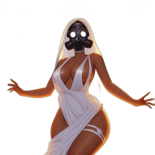 mask, dress, creature, robot transparent PNG cut-out