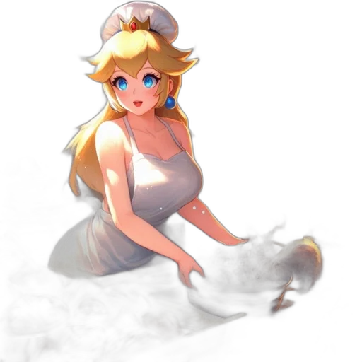 dress, staff, hat, crown transparent PNG cut-out