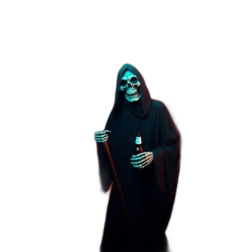 staff, mask, jacket, creature transparent PNG cut-out