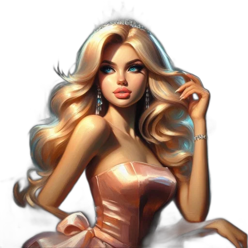 dress, fantasy art, concept art, comic book art transparent PNG cut-out