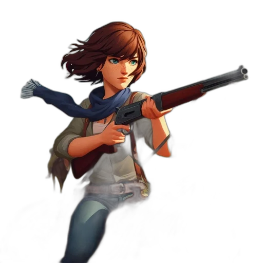 weapon, staff, jacket, concept art transparent PNG cut-out