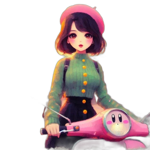 weapon, staff, dress, robot transparent PNG cut-out