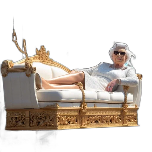 furniture, crown, 3d render, concept art transparent PNG cut-out