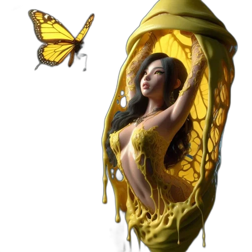 dress, creature, umbrella, jewelry transparent PNG cut-out