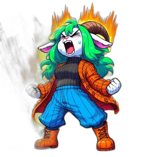 jacket, staff, concept art, pixel art transparent PNG cut-out