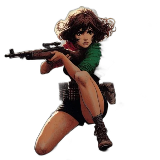 weapon, comic book art, concept art, pixel art transparent PNG cut-out