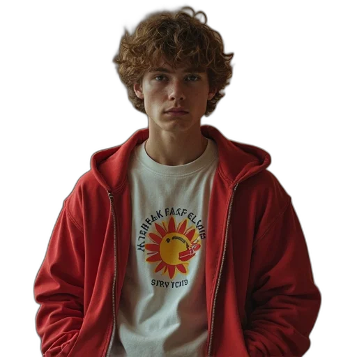jacket, face, staff, hair transparent PNG cut-out