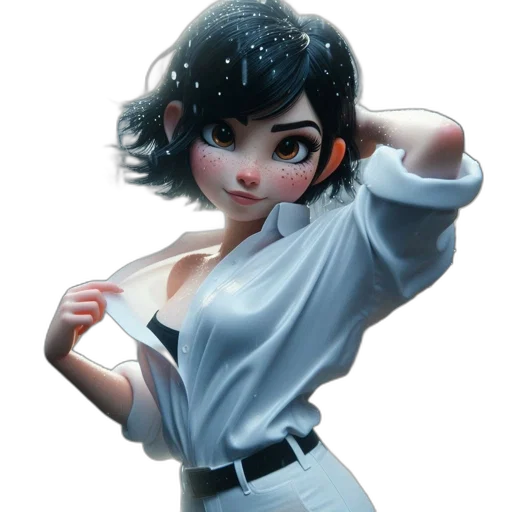 dress, robot, staff, face transparent PNG cut-out