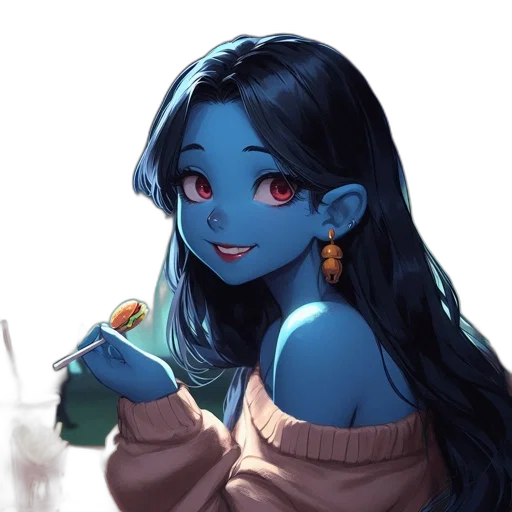staff, face, creature, jewelry transparent PNG cut-out