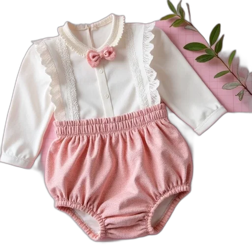 pastel, pair, vintage-style, baby transparent PNG cut-out
