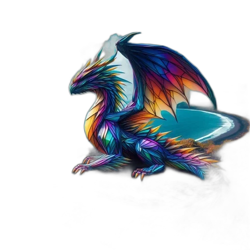 dragon, jewelry, animal, creature transparent PNG cut-out