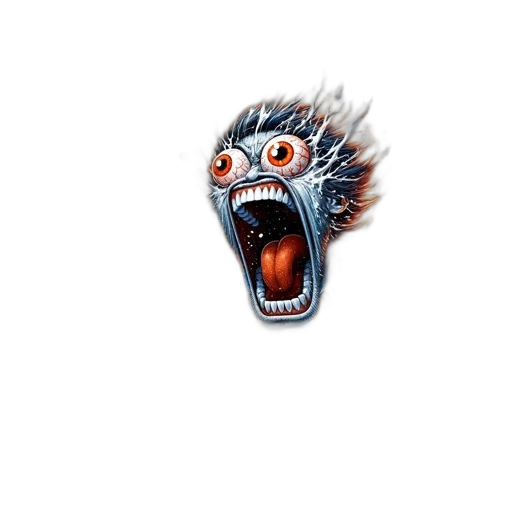 creature, face, dragon, staff transparent PNG cut-out