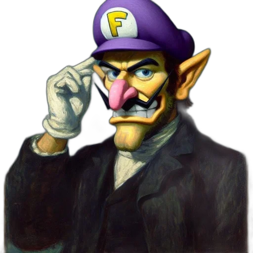 face, mask, hat, staff transparent PNG cut-out