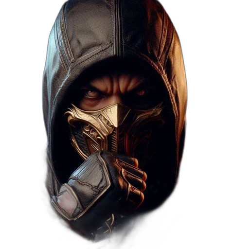 mask, face, jacket, hat transparent PNG cut-out