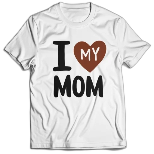 white, t-shirt, phrase, heart transparent PNG cut-out