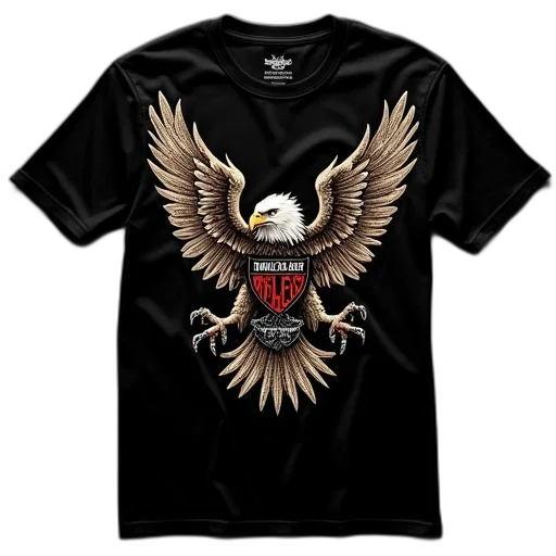 80s, harley, eagle, shirt transparent PNG cut-out