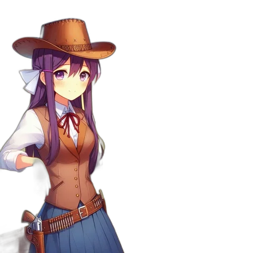 hat, staff, weapon, flower transparent PNG cut-out