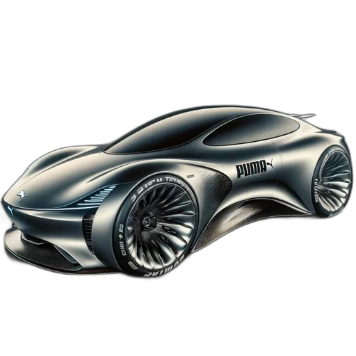 car, concept art, 3d render, photorealistic transparent PNG cut-out