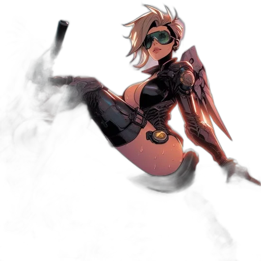 weapon, staff, robot, mask transparent PNG cut-out