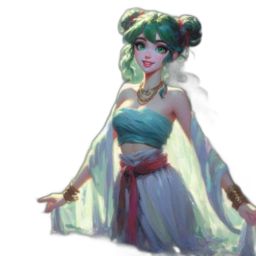dress, staff, concept art, fantasy art transparent PNG cut-out
