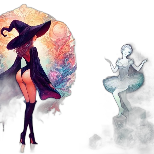 concept art, fantasy art, watercolor, comic book art transparent PNG cut-out