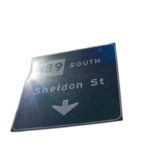 3d render, green, street, sign transparent PNG cut-out