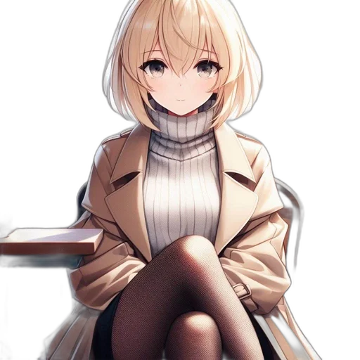 dress, jacket, face, robot transparent PNG cut-out