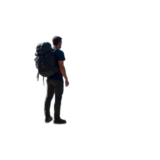 staff, jacket, robot, weapon transparent PNG cut-out