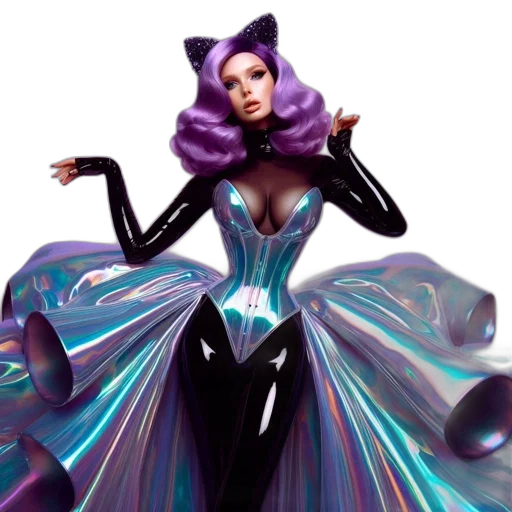 dress, concept art, fantasy art, 3d render transparent PNG cut-out