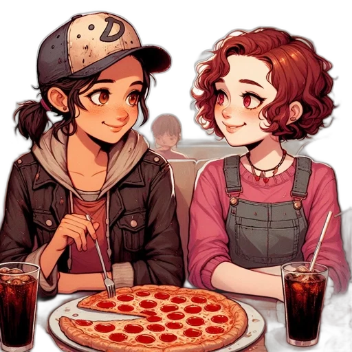 food, pixel art, cartoon, comic book art transparent PNG cut-out