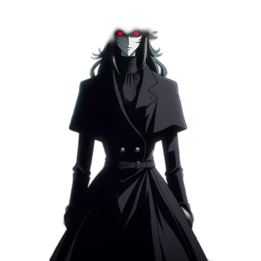 mask, jacket, staff, dress transparent PNG cut-out