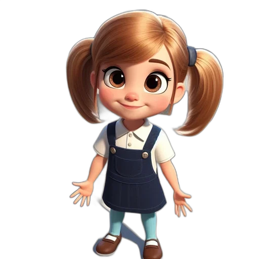 staff, dress, face, hair transparent PNG cut-out