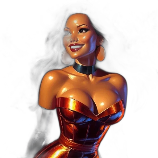 dress, comic book art, concept art, fantasy art transparent PNG cut-out