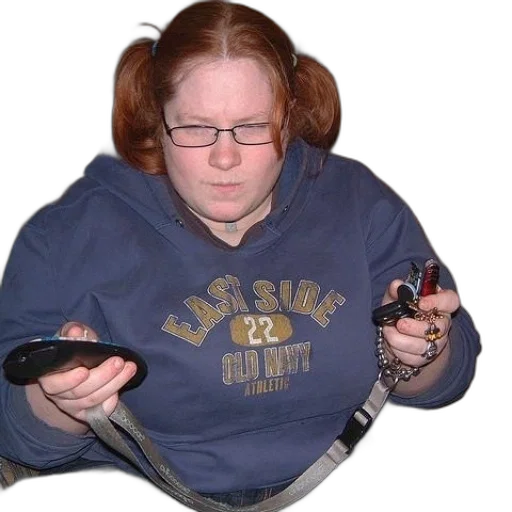 hair, jewelry, jacket, weapon transparent PNG cut-out