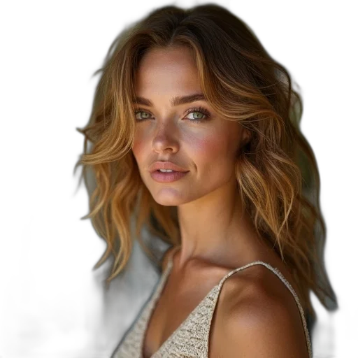 face, hair, jewelry, dress transparent PNG cut-out