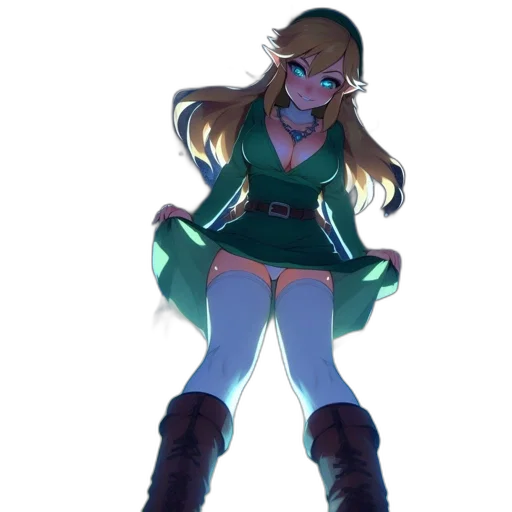 jacket, staff, dress, weapon transparent PNG cut-out