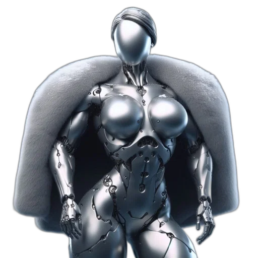 robot, jewelry, weapon, 3d render transparent PNG cut-out