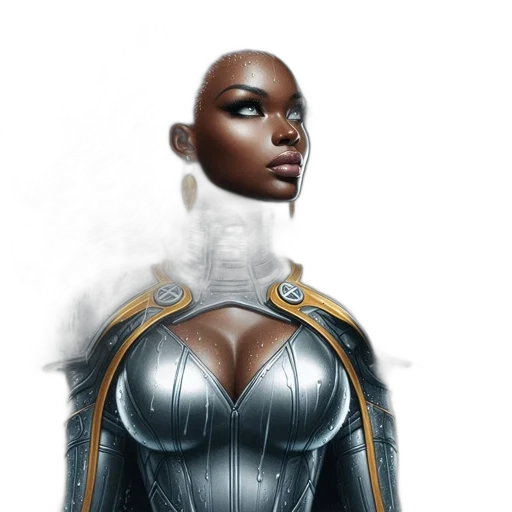 dress, robot, jewelry, face transparent PNG cut-out