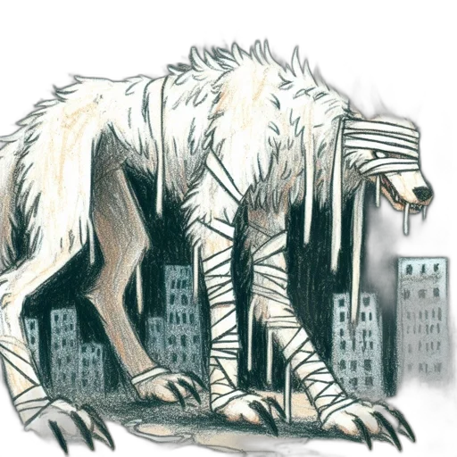 animal, creature, concept art, watercolor transparent PNG cut-out