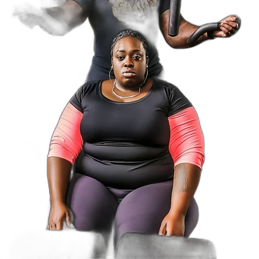 concept art, photorealistic, woman, sits transparent PNG cut-out