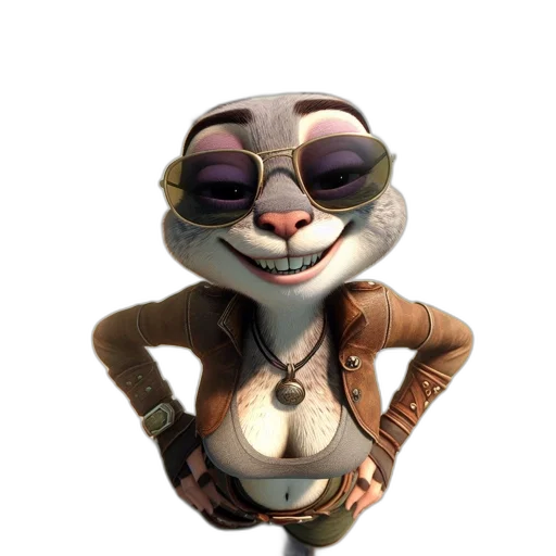 jacket, staff, animal, robot transparent PNG cut-out