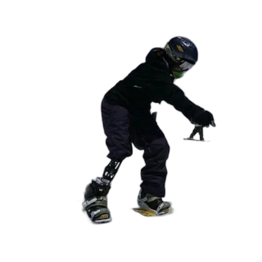 robot, 3d render, snowboarder, wearing transparent PNG cut-out