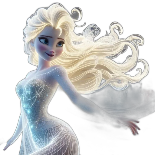 dress, fantasy art, concept art, cartoon transparent PNG cut-out