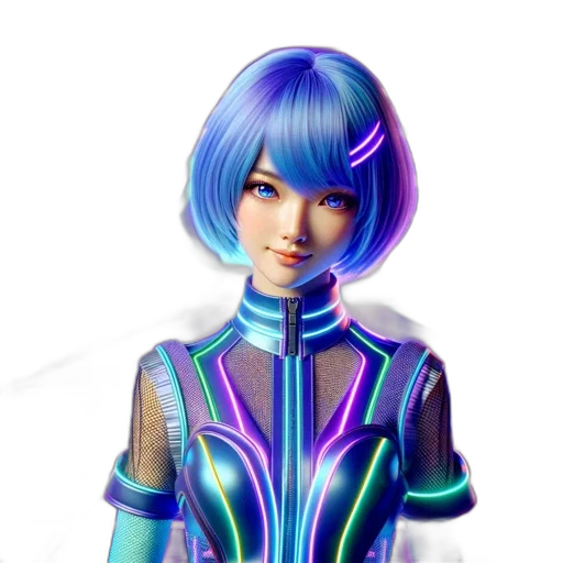 robot, face, staff, jacket transparent PNG cut-out