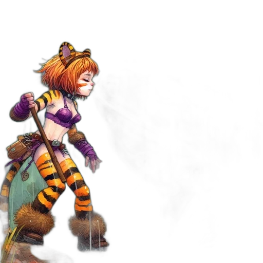 staff, animal, concept art, fantasy art transparent PNG cut-out