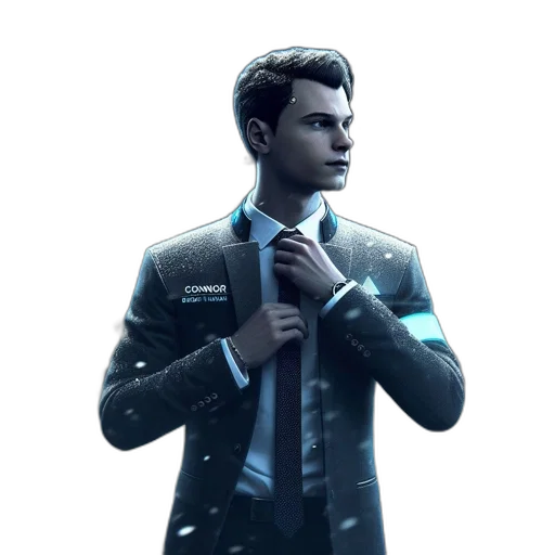 jacket, staff, robot, concept art transparent PNG cut-out